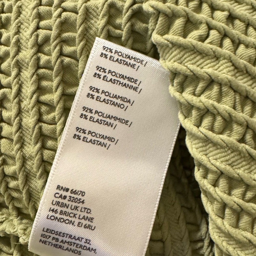 Free People Women’s Midi Sweater Dress Gabby Green Stretch NWOT M/L - Picture 11 of 11